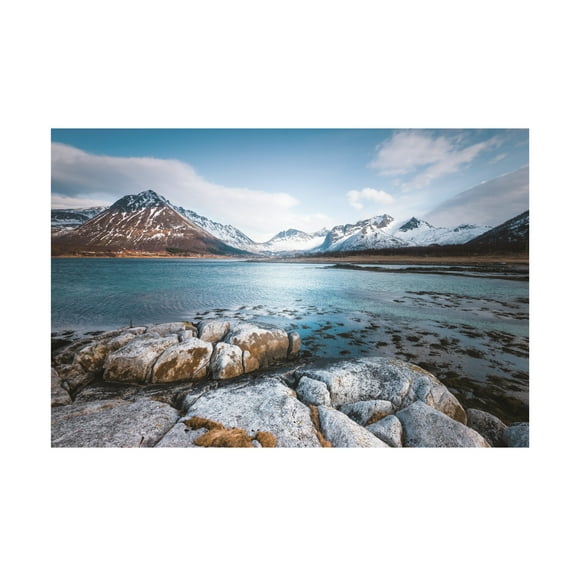 Philippe Sainte Laudy 'Blue Fjord' Canvas Art