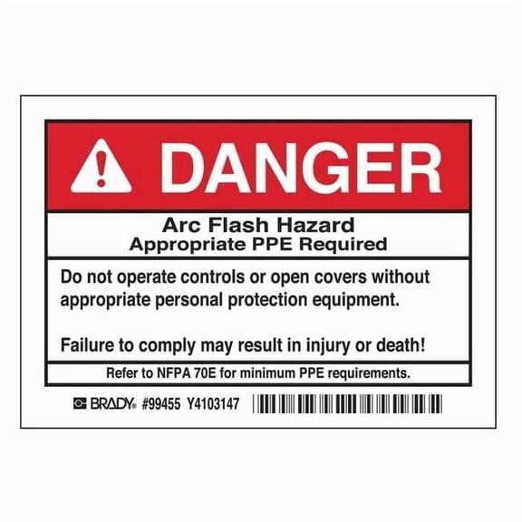 Brady Label,3 1/2 inx5 in,Polyester,PK5 99455