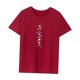 thumbnail image 3 of Camiseta para mujer verano elegante streetwear cuello redondo camiseta para trabajo oficina senderismo Rojo, 3 of 7