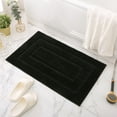 thumbnail image 5 of Bathroom Rugs Black Fluffy Non Slip 15.7 x 23.6" Soft Absorbent Plush Shaggy Shower Bath Mats Washable, 5 of 5