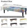 thumbnail image 7 of Whosucclay Butterfly Hydrangea Print Stretch Dining Bench Cover, Water Resistant Bench Slipcover, Removable Bench Protector, Rectangle Bench Covers for Bedroom, Hotel, Party, 7 of 7