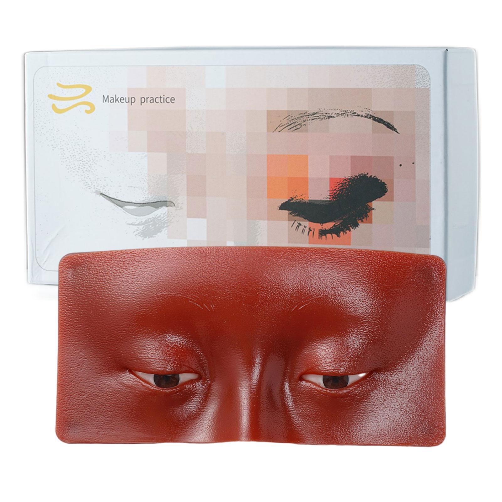 Silicone Face Eye Makeup Practice Board Realistic and Reusable Makeup
