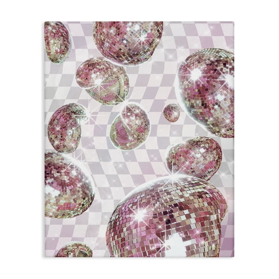 Stupell Industries Art Deco Pastel Disco Ball Pattern Canvas Art, 16 x 20, by Ziwei Li