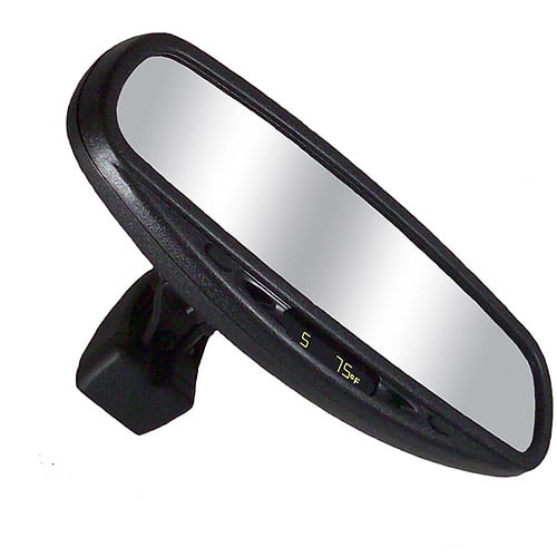 Wedge Base Auto Dimming Mirror with Compass and Temperature