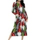 thumbnail image 2 of Batas para mujer, camisón con estampado navideño y camisón de invierno con cremallera y bolsillos, pijama holgado para mujer, 2 of 9