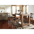 thumbnail image 4 of Signature Design by Ashley Pinnadel 24" Modern Farmhouse Swivel Counter Height Barstool, Light Brown, 4 of 4
