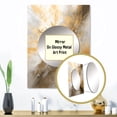 thumbnail image 3 of Designart "Chromatic Essence in Gold and Silver I" Abstract Mirror Wall Decor - Modern Gold Abstract Hallway Wall Mirror Art - 32" x 24" Inch, 3 of 5