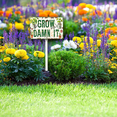 thumbnail image 4 of Eveokoki Grow Dammit Garden Signs Decor- Aluminum Garden Stakes Sign Funny Gardening Gifts for Women Men and Gardeners (20.8 Inches Tall), 4 of 6