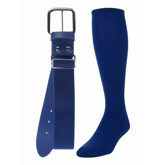 Twin City Baseball Sock & Belt Combo Royal Medium