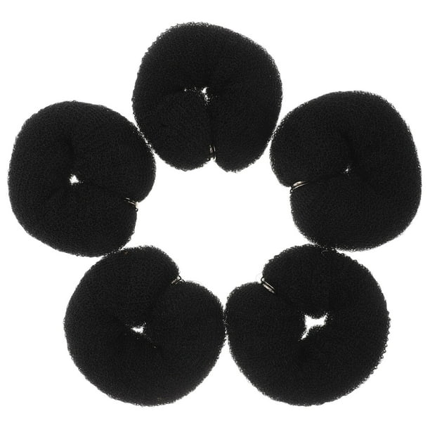 5 piezas de pequeñas donas para hacer moños, moldeadores de moños para cabello corto y fino, accesorios para el cabello DIY para niñas y mujeres, accesorios de ballet y danza