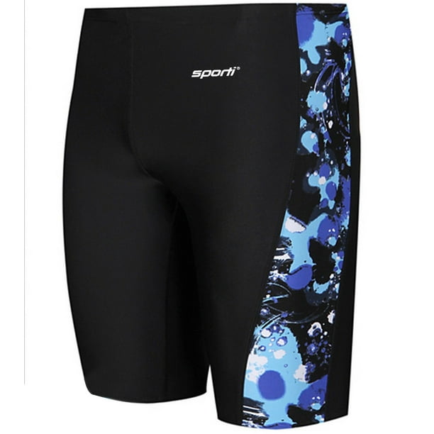 Sporti - Sporti Paint Splatter Piped Splice Jammer Swimsuit (28, Light ...