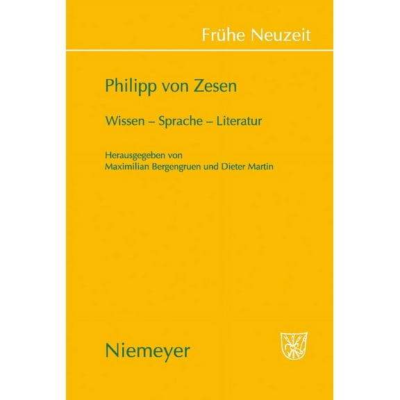FrÃ¼he Neuzeit Philipp von Zesen, Book 130, (Hardcover)