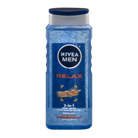 Nivea Men 3-In-1 Body Wash Relax, 16.9 FL OZ - Walmart.com