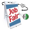 thumbnail image 2 of Job Fair (24" X 36") Deluxe A-Frame Signicade, Includes 2 Removable Panels & Stand, 2 of 4