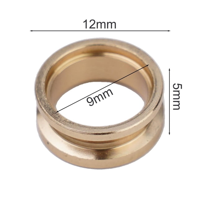 Yimiti Ligne de Pêche en Laiton Rouleau pour Moulinet Pièce & Réparation Accessoire Lisse, 12*9*5Mm