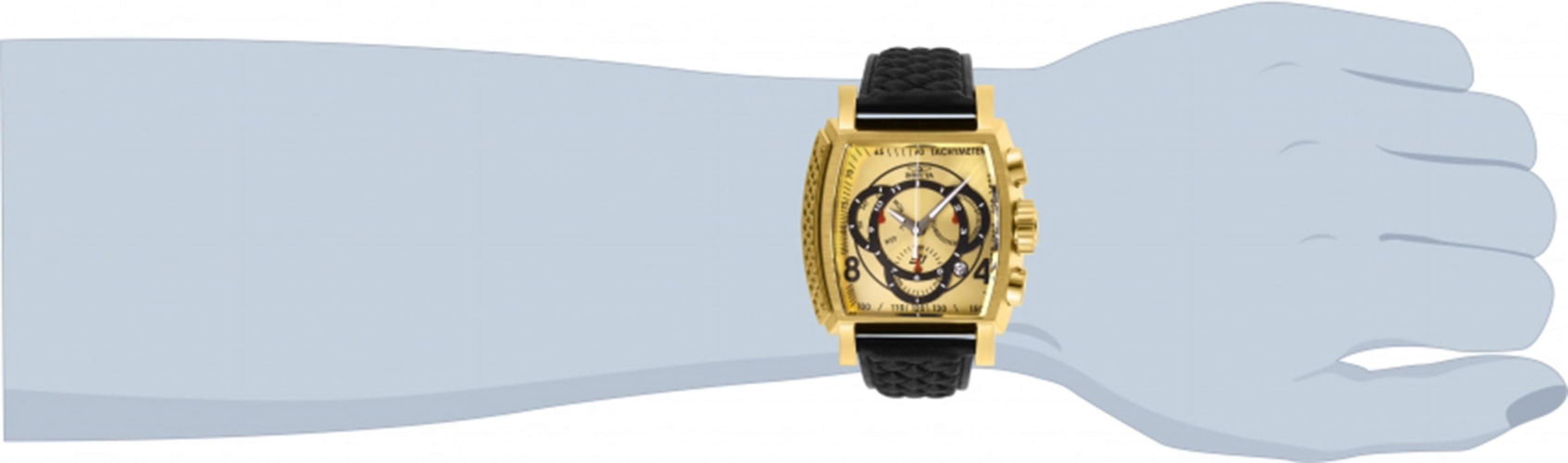 Invicta Men's 27930 S1 Rally Quartz Multifunction Gold, Black Dial Watch