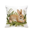 thumbnail image 2 of Antqov Easter Pillow Covers 18x18" Cute Soft Pillows Cases Embroidered Pillowcase Colorful Easter Decorative Throw Pillow Case for Outdoor Home Couch Sofa Bed Holiday Supplies, 2 of 6