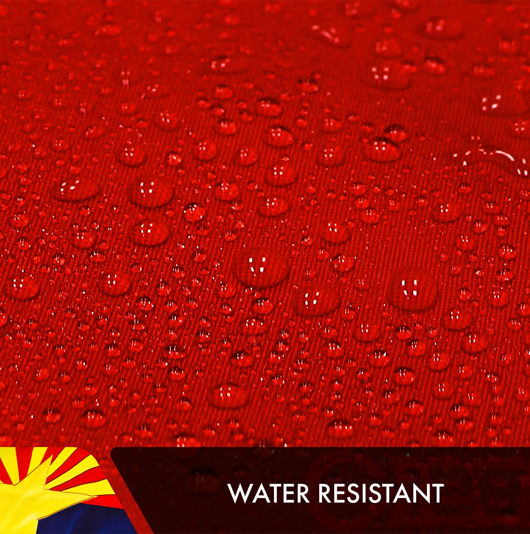 G128 – Arizona State Flag | 3x5 feet | Double Sided Embroidered 210D – Indoor/Outdoor, Brass Grommets, Heavy Duty Polyester, 2-ply