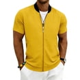 thumbnail image 3 of Full Zip T Shirts for Men Short Sleeve Summer Lightweight Cardigans with Pockets Casual Athletic Workout Shirts, 3XL, 3 of 9
