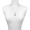 thumbnail image 3 of Delight Jewelry Silver-tone Domed Black CNM - Silver-tone Clear Star of David Charm Bead Dangle with Mini 2025, 3 of 4