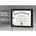 thumbnail image 4 of Americanflat 2-Pack 8.5x11 Inch Black Document Frames, Certificate Holders, 4 of 7