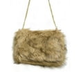 thumbnail image 2 of C.C Women's Evening Faux Fur Fuzzy Crossbody Shoulder Bag Clutch Purse, Furry Natural, 2 of 4