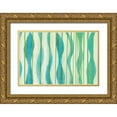 thumbnail image 1 of Miller, Allison G 24x17 Gold Ornate Wood Framed with Double Matting Museum Art Print Titled - Carousing with Lines I, 1 of 4