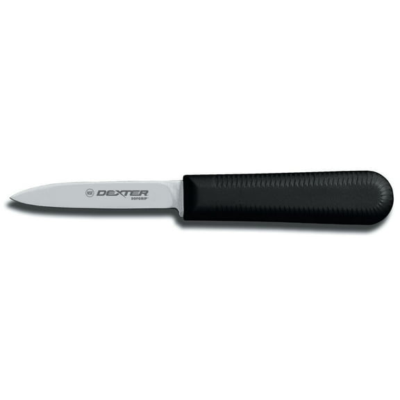 Dexter Russell SG104B-PCP SofGrip Black Handle 3-1/4 Chef's Parer"