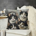 thumbnail image 2 of YINGXI Cat Mom Cat Dad Gift，I Work Hard so My cat can Have a Better Life，Cat Lover Gifts for Men or Women，Great Gift for Cat Lovers，Pet Lovers Birthday Gift，Flannel Pillow Covers 12x12in, 2 of 5