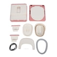 thumbnail image 2 of Inodoro portátil plegable para adultos, Silla de Cama Desmontable de Cama Rosa Anillo de Cojín Rosa Pu Anillo Anti -resbalón de Carga Fuerte de Carga Fuerte Con Brasos para El, 2 of 7