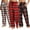 Tartan (3 Pack), variant on Angelina Women's COZY Flannel Pajama Pants (3-Pack)