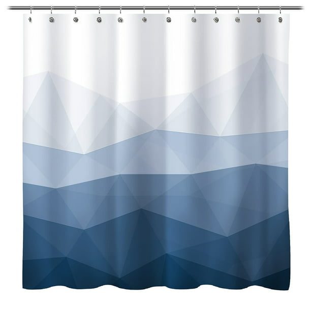 Horizontal Striped Shower Curtain, Wide Horizontal Stripe Shower Curtains