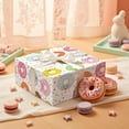 thumbnail image 4 of Donut Wrapping Paper Roll, Cute Expressions, Playful Colorful Donut Design for Birthdays, Kids Parties, Bakers, Children, Girls, Boys, Mini Roll 17 in x 16.4 Ft, 4 of 14