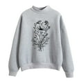 thumbnail image 1 of Sweatshirts à Col Rond pour Femmes, Coupe Ample Décontractée, Pulls Confortables, Tenues de Mode Automne 2023, 1 of 2