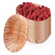 thumbnail image 2 of Paquete de 12 Cestas Ovaladas Plástico, Pan Vacías, Almacenamiento Alimentos A Granel, Mimbre Plástico para Servir en la Cocina, 2 of 5