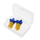 thumbnail image 2 of 1 par de tapones para los oídos de vuelo de silicona con cancelación de ruido, tapones para los oídos reutilizables para aviones, protección auditiva, azul Feliz Sencillez, 2 of 5
