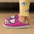 thumbnail image 6 of Kids Slippers Hello Kitty House Slippers Warm Soft Plush Slipper Anti-Slip Winter Fluffy House Shoes for Boys Girls, 6 of 7