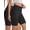 Black+Black, variant on 2 Pack Plus Size Women’s Biker Shorts 8" High Waisted Yoga Shorts with Pockets No Front Seam Workout Running Gym Athletic Shorts