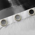 thumbnail image 4 of Manfei Abstract Watercolor Art Kitchen Curtains, Aesthetic Ombre Black Out Curtains Pack of 2 (42x63 Each), Gray Black White, 4 of 6
