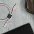thumbnail image 2 of Belkin BoostCharge Braided USB-C Cable (5ft) for iPhone 16, 15, Galaxy S25, S24 & More - Rose Gold, 2 of 6