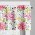 thumbnail image 5 of Ambesonne Floral Valance & Curtain, Watercolor Meadow Flowers, 55"x36", White Multicolor, 5 of 7
