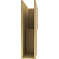 thumbnail image 4 of 9"W x 36"D x 36"H Thin Chapel Hill Rough Cedar Woodgrain TimberThane Corbel, Primed Tan, 4 of 6