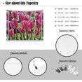 thumbnail image 2 of Pink Tulip Window View Tapestry– 3D Open Window Floral Wall Hanging Spring Garden Bloom Wall Decor for Bedroom Living Room 40x60inch, 2 of 6