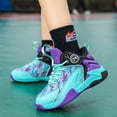 thumbnail image 3 of Kid's Basketball Shoes Boys Sneakers Girls Trainers Comfort High Top Basketball Shoes for Boys(Little Kid/Big Kid), 3 of 5
