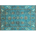 thumbnail image 1 of Ahgly Company Indoor Rectangle Oriental Light Blue Traditional Area Rugs, 8' x 12', 1 of 4