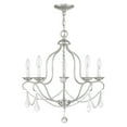 thumbnail image 2 of Livex Lighting Chesterfield Chandelier in Brushed Nickel, 2 of 10