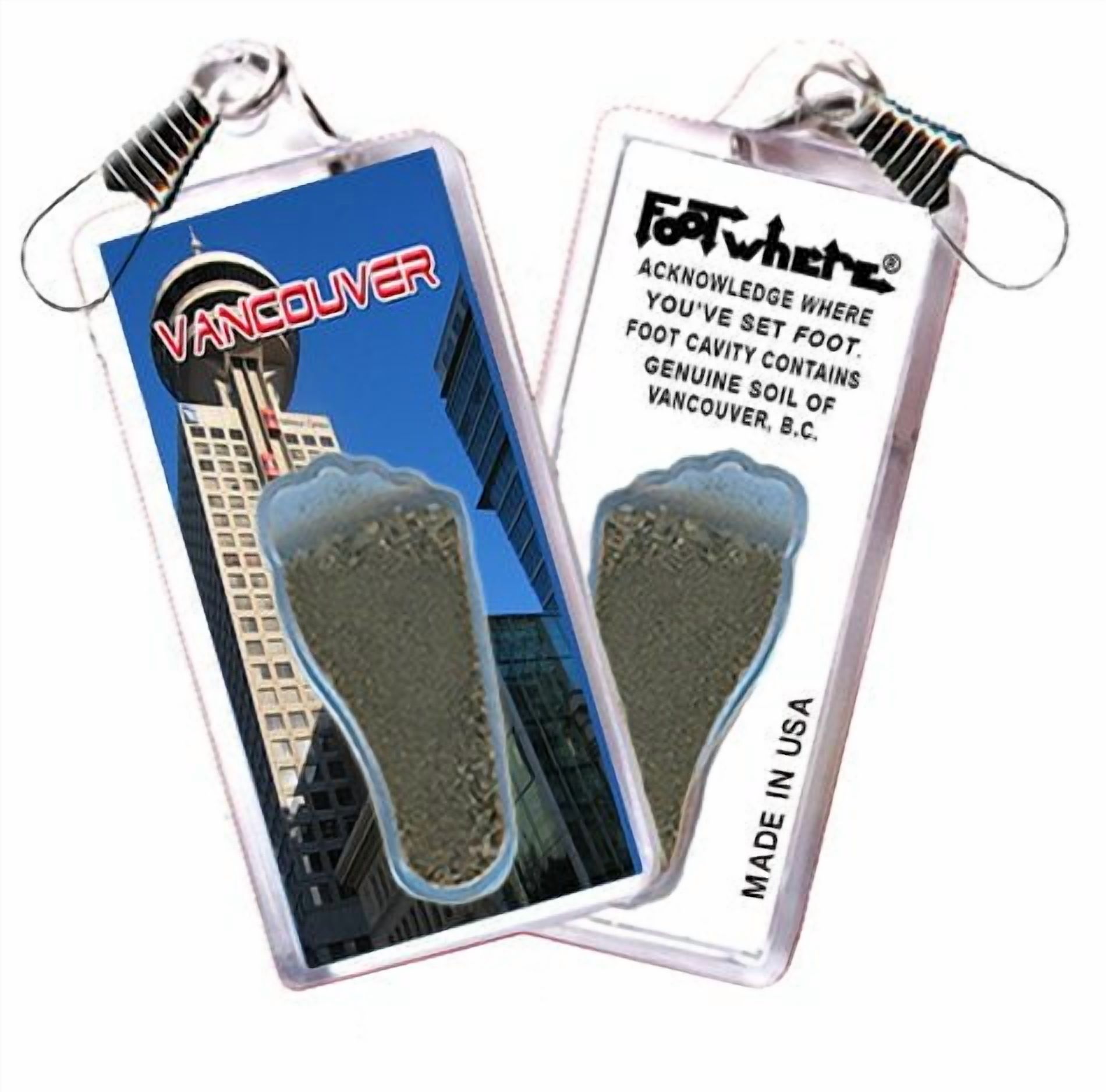 Vancouver FootWhere Souvenir Lanyards. (VC300 - Assorted) 6 Piece Set.