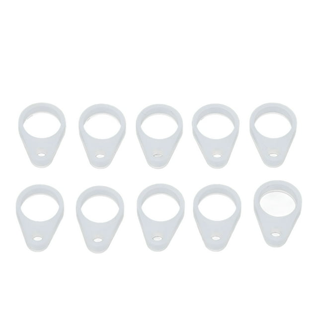 10 Uds. Cordón para audífono, bucles de silicona BTE, adaptador de Clip para audífono, accesorios de repuesto para ancianos