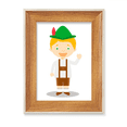 thumbnail image 1 of Green Brown Germany Cartoon Desktop Wooden Photo Frame Display Picture Art Painting Multiple Sets, 1 of 3