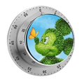 thumbnail image 1 of YIXIGGCCartoon Mickey Mouse Wind Up Timer, 60 Minutes Stainless Steel Visual Mechanical, for Kitchen, Hair Color Processing, Tanning Time, Kids' Home and Classroom Activities or Timeouts JU223-1118, 1 of 8